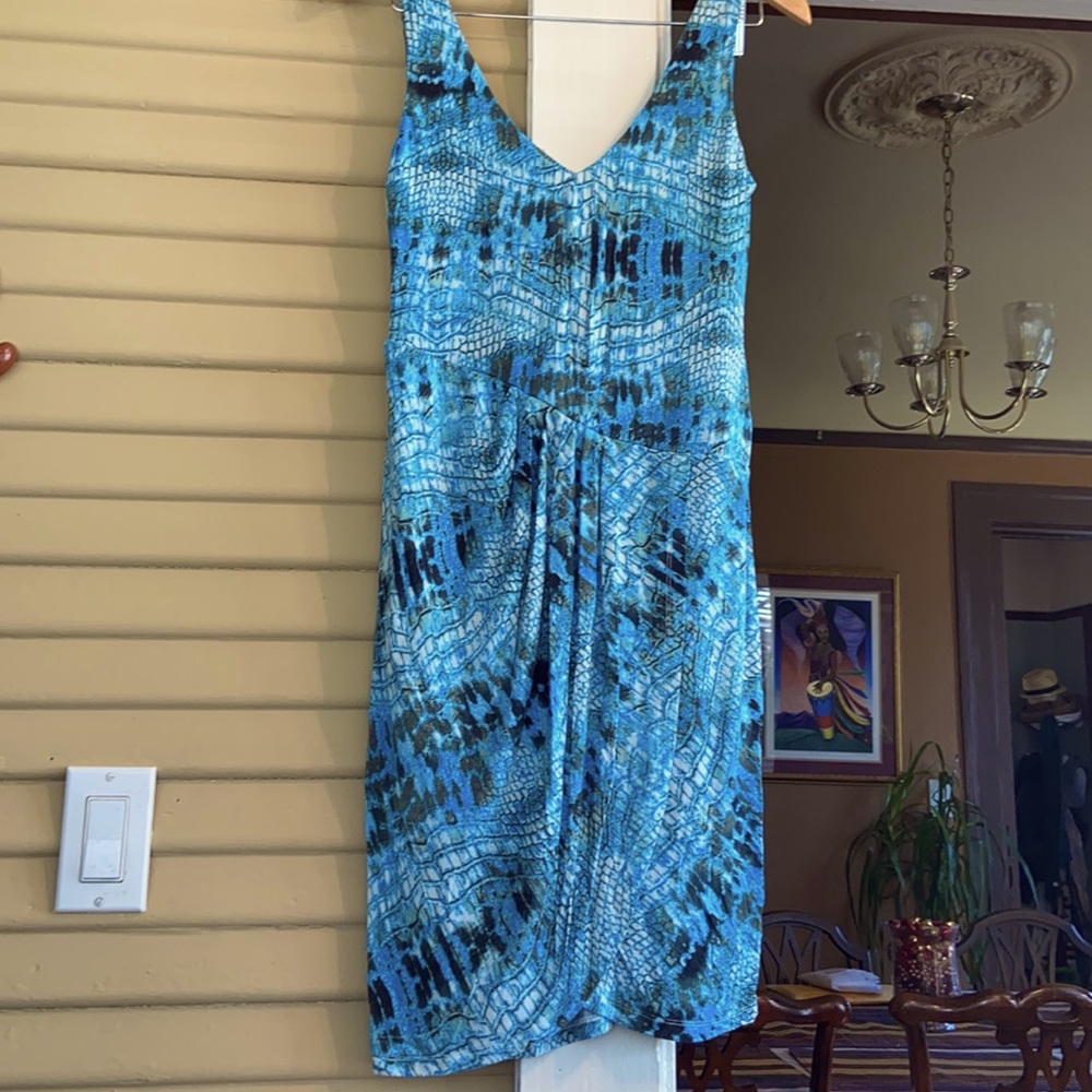 TART MODAL BLUE TANK WRAP DRESS Small